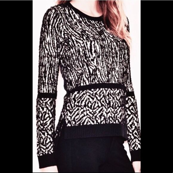 RACHEL ROY b&w eyelash sweater - Picture 12 of 13